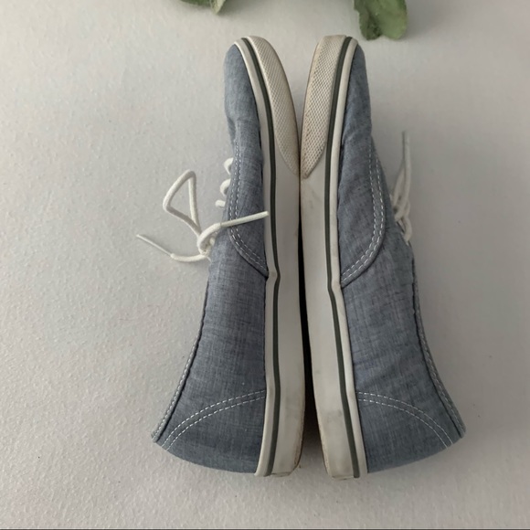 FINAL SALE VANS Jean Chambray Blue Denim Canvas Sneakers - Picture 7 of 7
